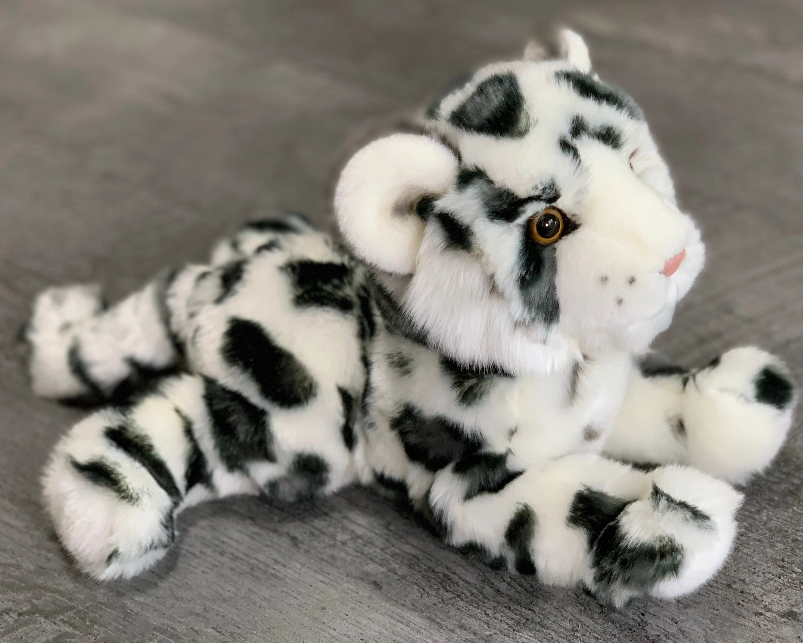 Weighted Snow Leopard Cub Plush — 13" Ultra-Soft (2.5 lbs) - Image 3