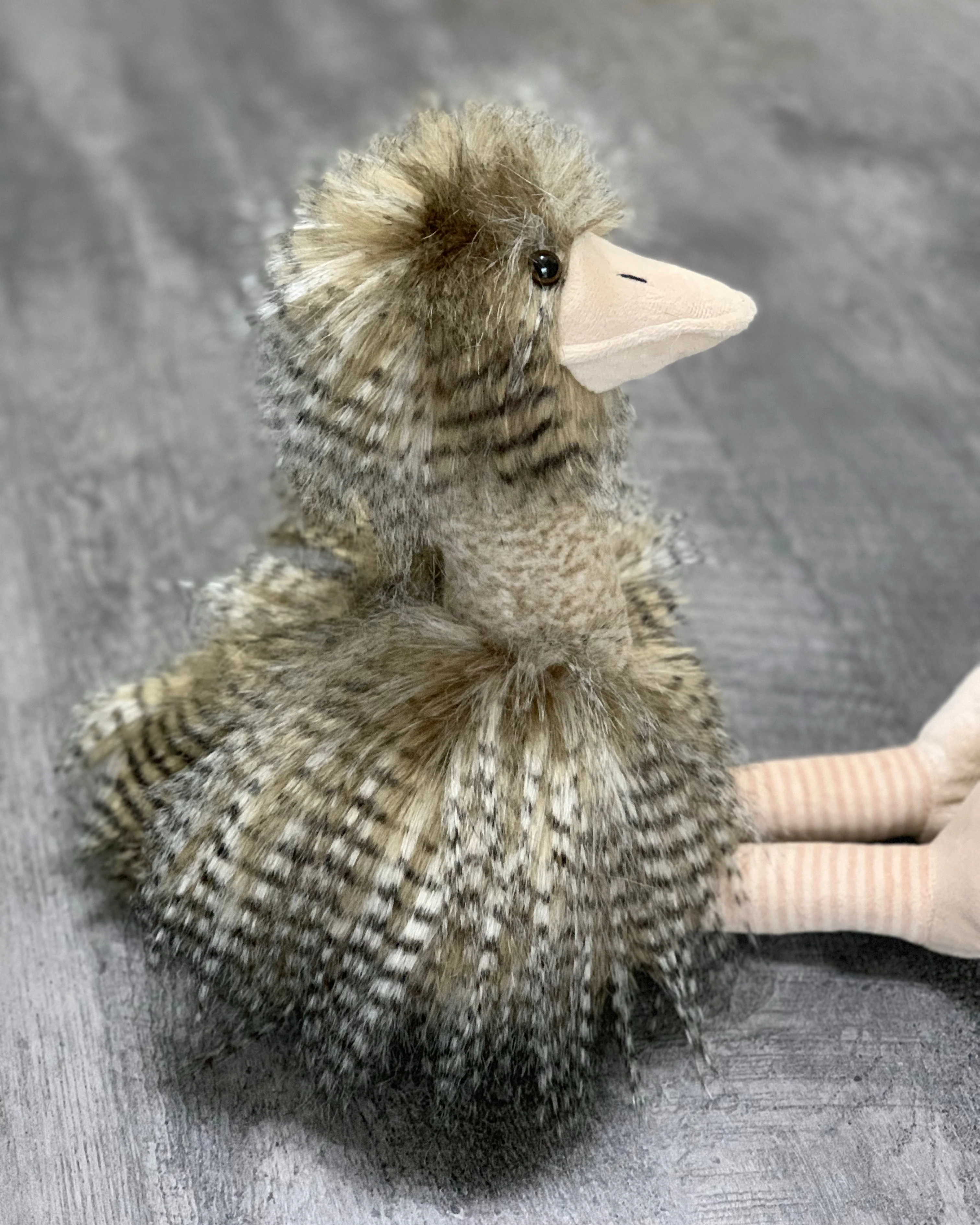 Weighted Ostrich Plush – 19" Feathery Lap Buddy (Up to 5 lbs) - Image 5