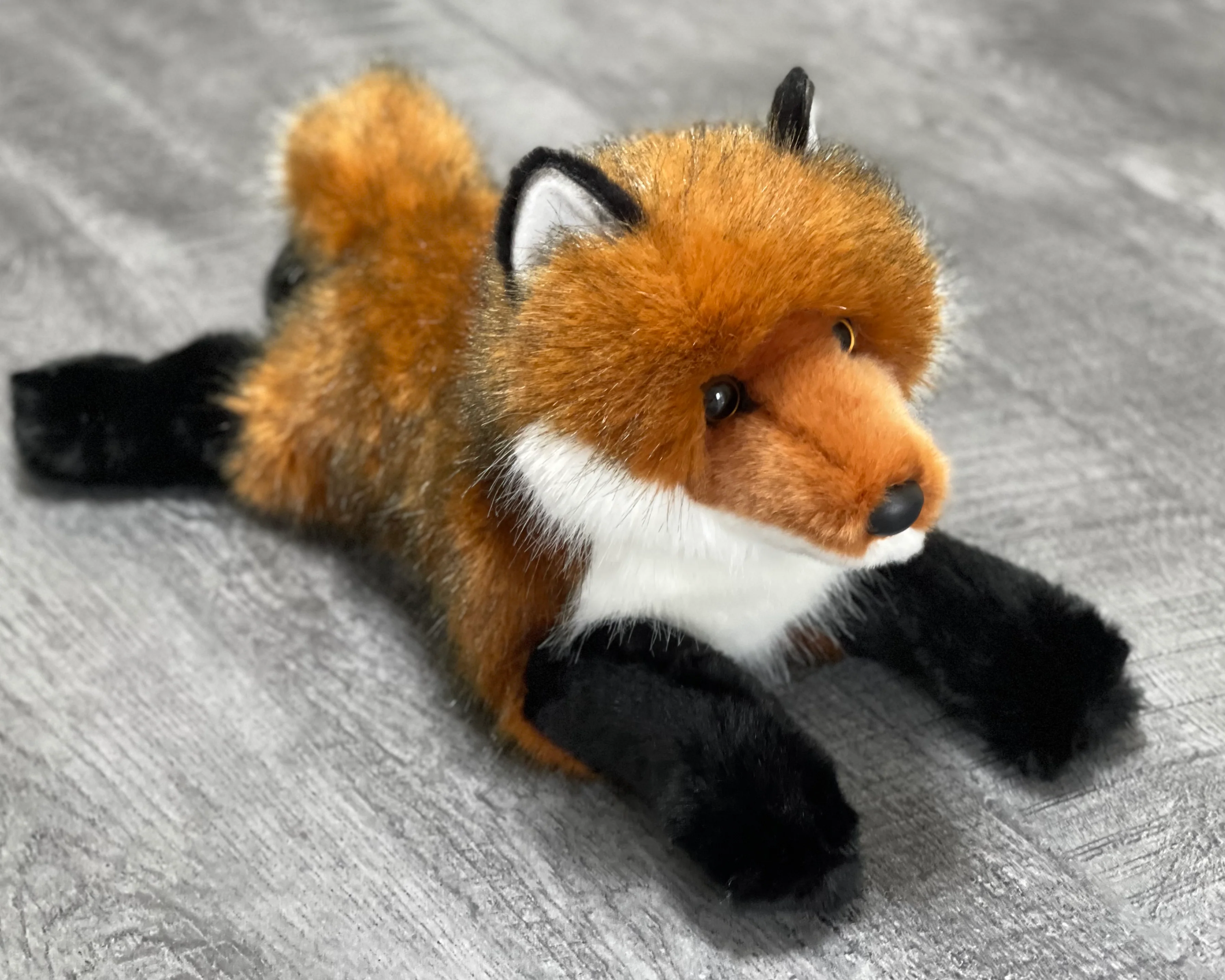 Weighted Red Fox Plush — 19" Laying, Lifelike Lap Companion - Image 4