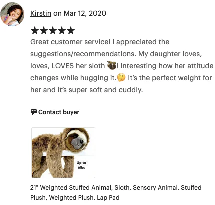 Weighted Sloth Plush — 21" Ultra-Soft & Huggable (Up to 6 lb) - Image 9