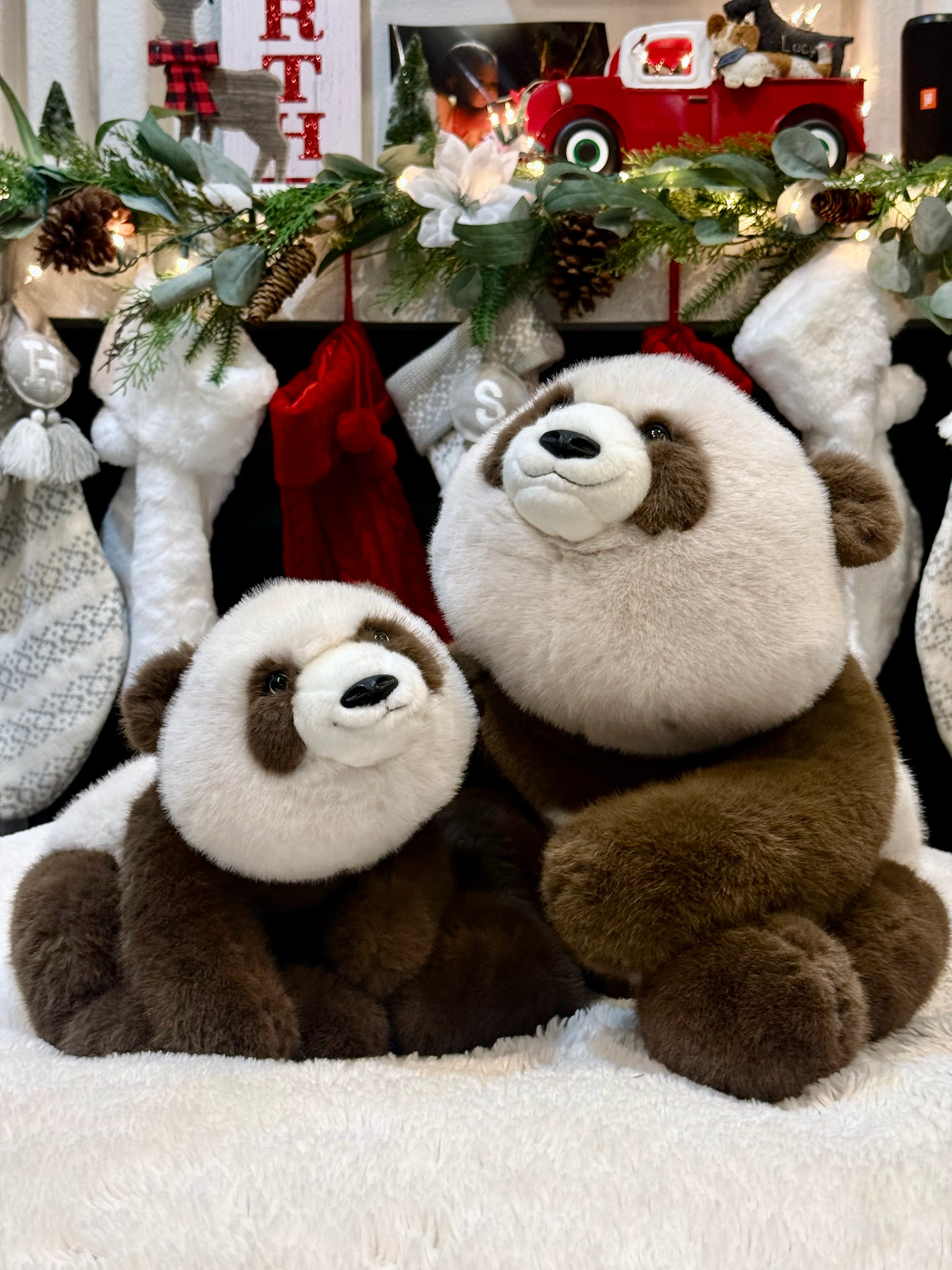 Large 24" Weighted Brown Panda Plush – Adjustable 2–13 lbs Realistic Hug Like a Baby - Image 15
